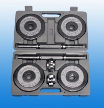 ČINKOVÝ SET CHROM 2 x 10kg - kufřík