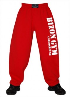 Tepláky Bizon Double  + bílý nápis velký