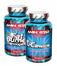 Aminostar Fat Burner Thermogenic 90cps + L-Carnitine 80cps ZDARMA