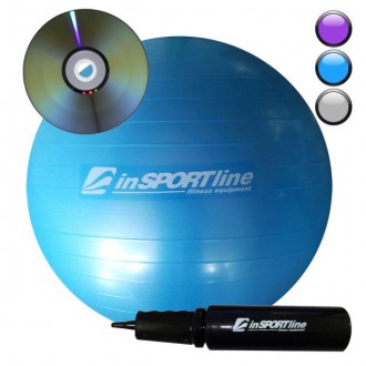 Gymnastický míč inSPORTline Comfort Ball 55 cm + pumpička + DVD