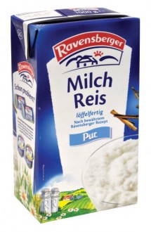Mléčná rýže Ravensberger 2% natur  1000g  (Tetrapack)
