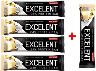 Nutrend Excelent Protein Bar 40 g 4+1 zdarma