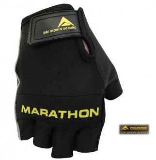 Cyklistické rukavice Polednik Marathon černé