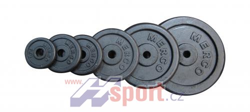 Litinové závaží Merco 30 mm, 5 kg