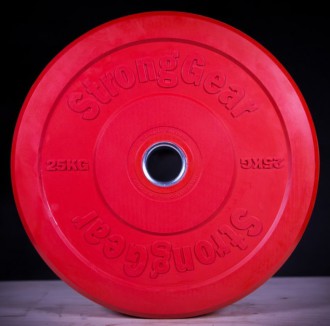 Závaží StrongGear Bumper Plate barevné 10 kg