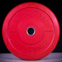 Závaží StrongGear Bumper Plate barevné 20 kg