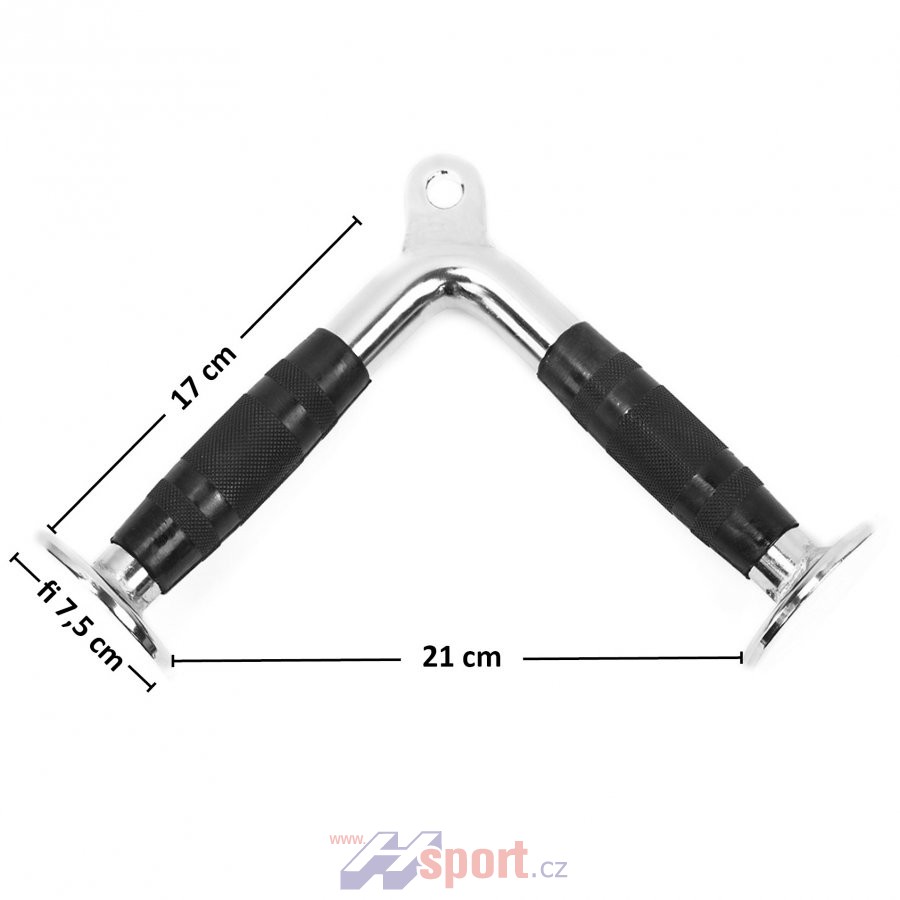 Adaptér - Triceps, V tvar s gumou UW06