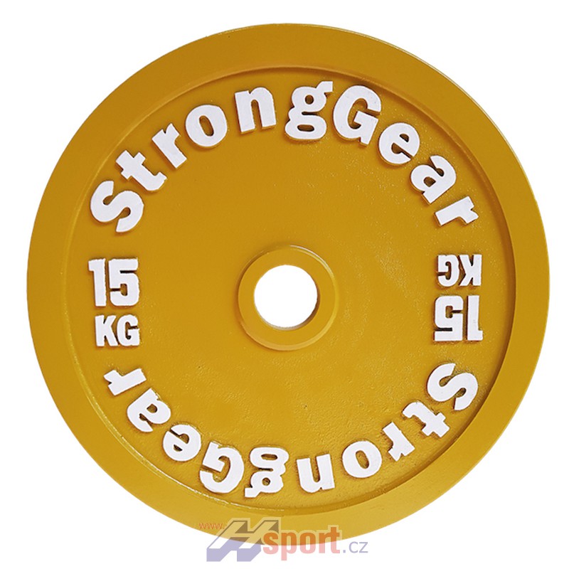 Závodní ocelový kotouč StrongGear 15 kg