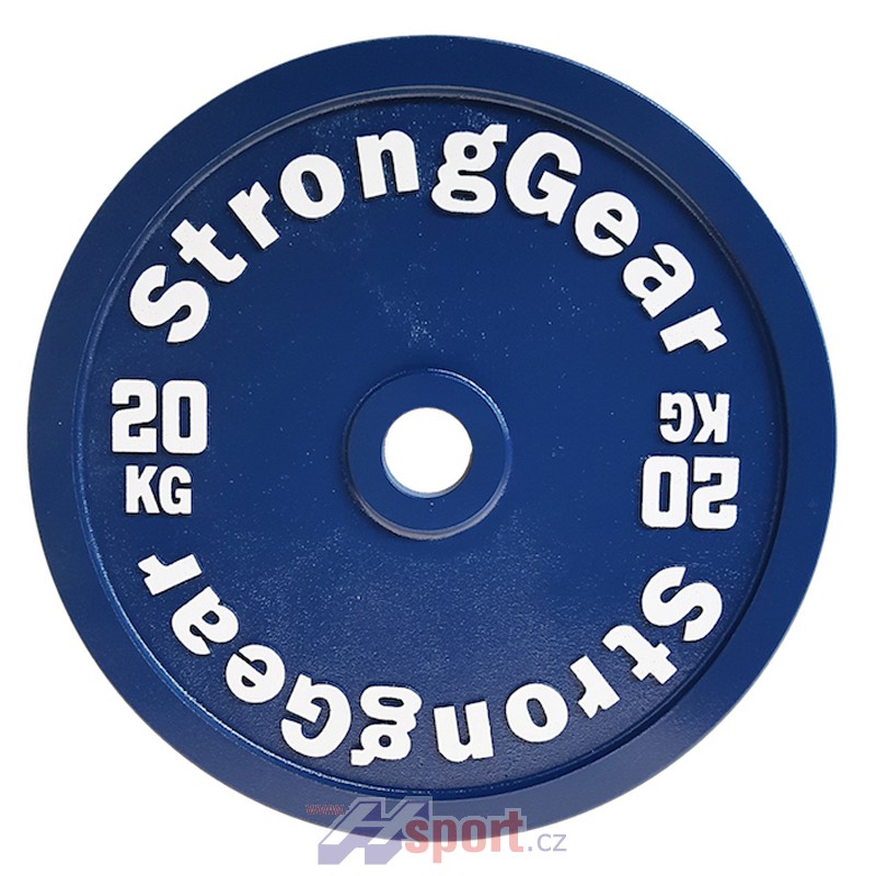 Závodní ocelový kotouč StrongGear 20 kg