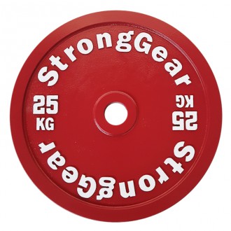 Závodní ocelový kotouč StrongGear 25 kg
