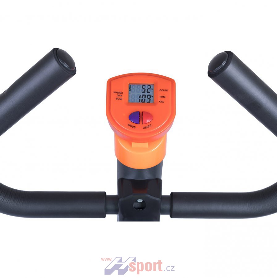 Mini stepper s rotanou Housefit Hermon šedý