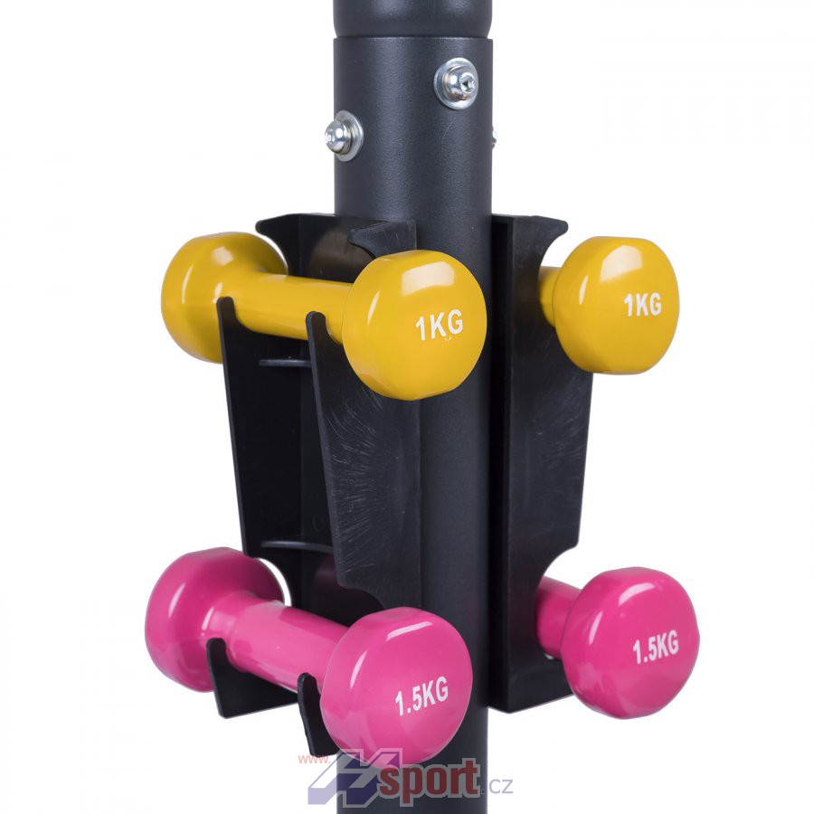 Mini stepper s rotanou Housefit Hermon šedý