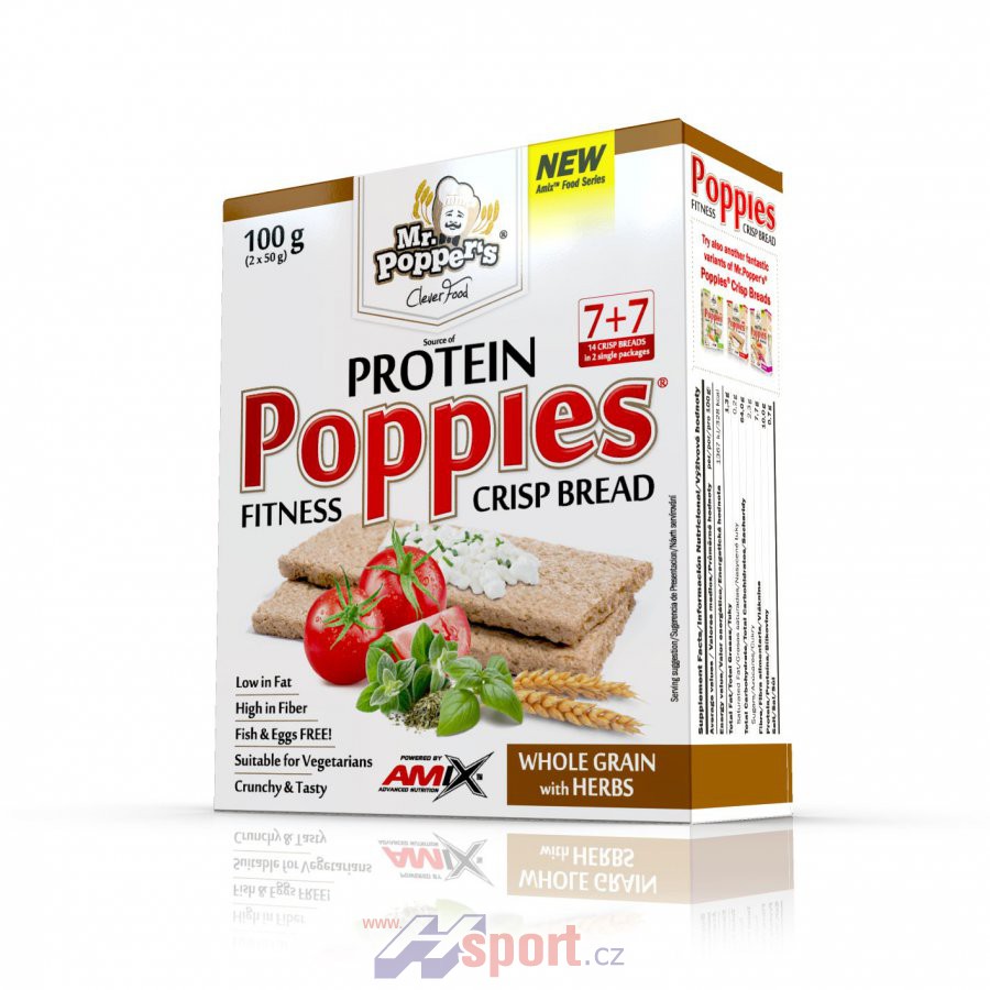 Amix Protein Crisp Bread Poppies 100 g