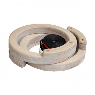 Gymnastické kruhy s popruhy Hsport Muscle Up