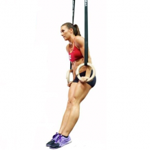 Gymnastické kruhy s popruhy Hsport Muscle Up