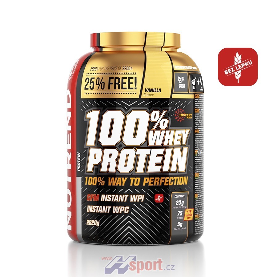 Nutrend 100% Whey Protein 2820 g + dárek zdarma