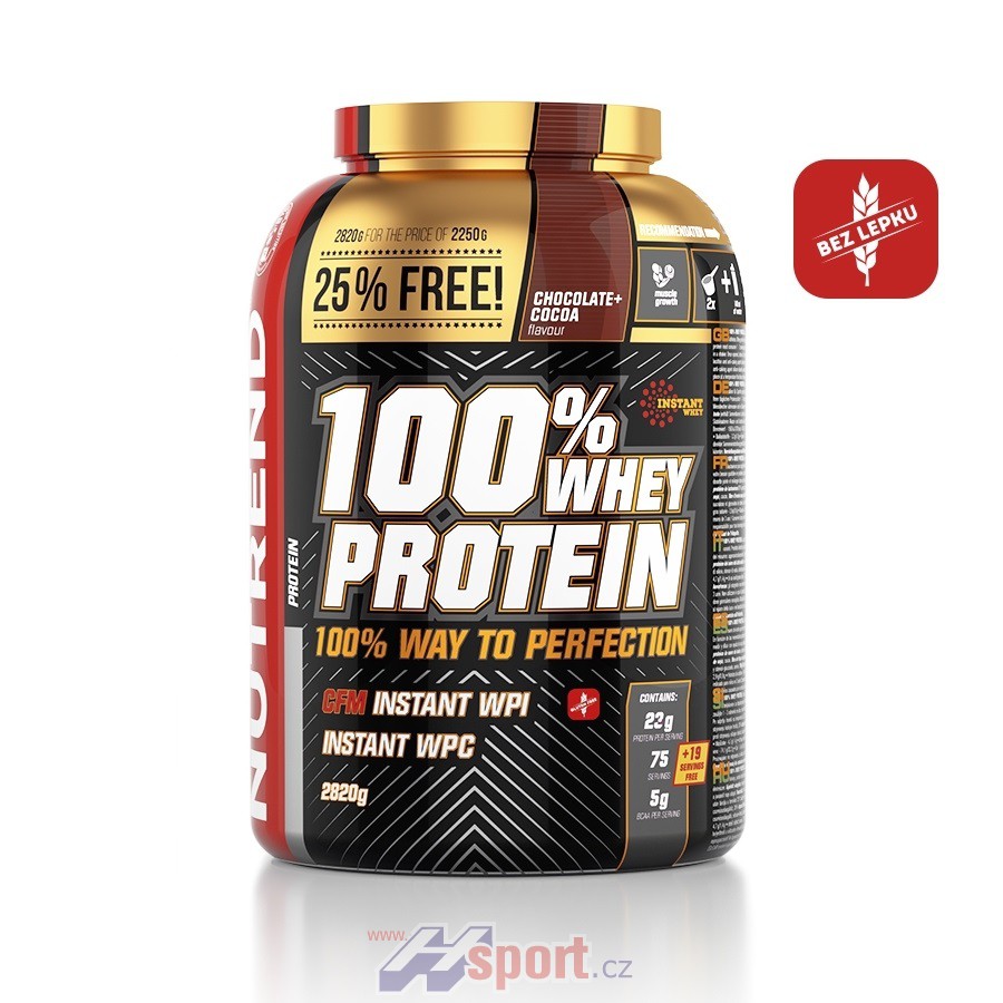Nutrend 100% Whey Protein 2820 g + dárek zdarma