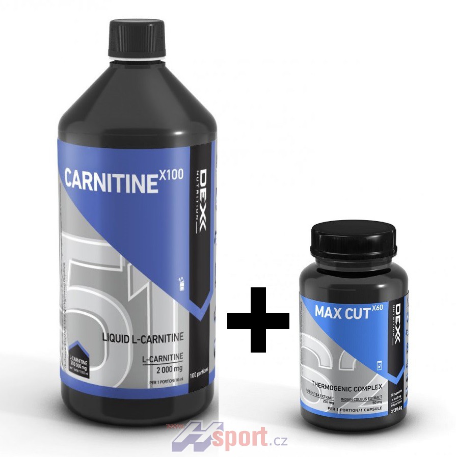 Dex Nutrition Carnitine X100 1000 ml + Max Cut X60 60 cps zdarma