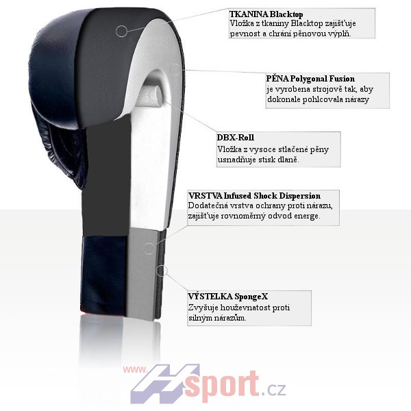 Boxerské rukavice DBX Bushido B-2 V7, 10 oz