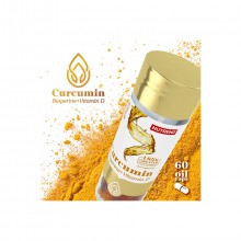 Nutrend Curcumin + Bioperin + Vitamín D 60 cps