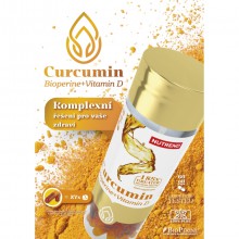 Nutrend Curcumin + Bioperin + Vitamín D 60 cps