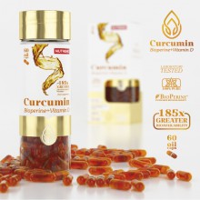 Nutrend Curcumin + Bioperin + Vitamín D 60 cps