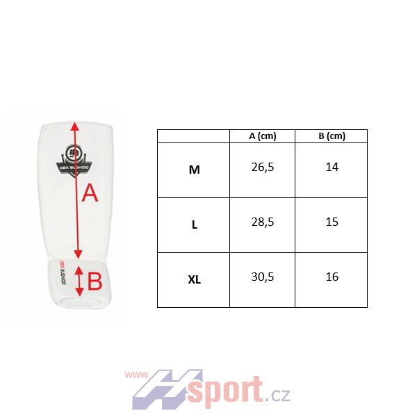 Chrániče holenní DBX Bushido ARP-2107, vel. L, bílé