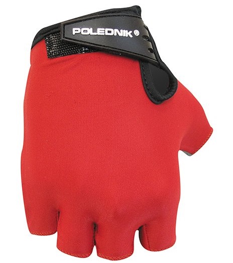 Cyklistické rukavice Polednik Basic červené - XXL