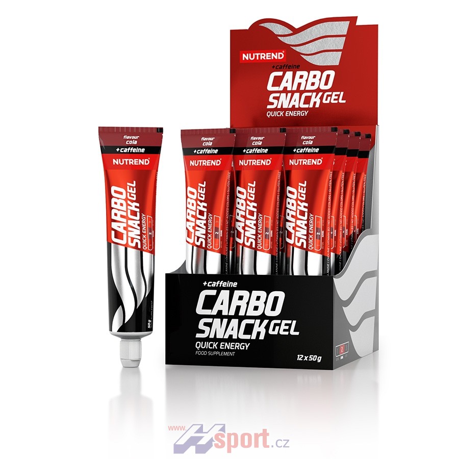 Nutrend Carbosnack s kofeinem 50 g 4+1 zdarma