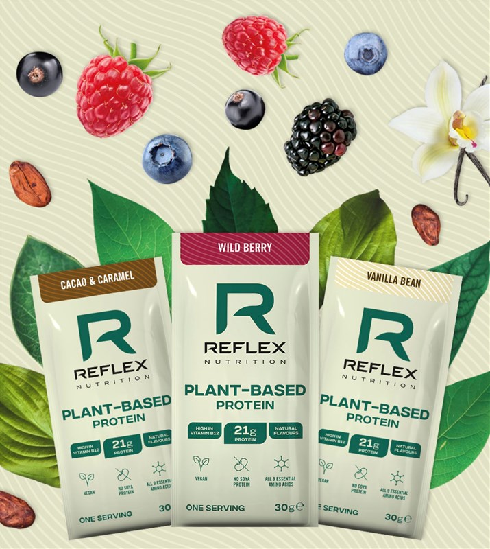Reflex Nutrition Plant Based Protein 600 g - vanilka