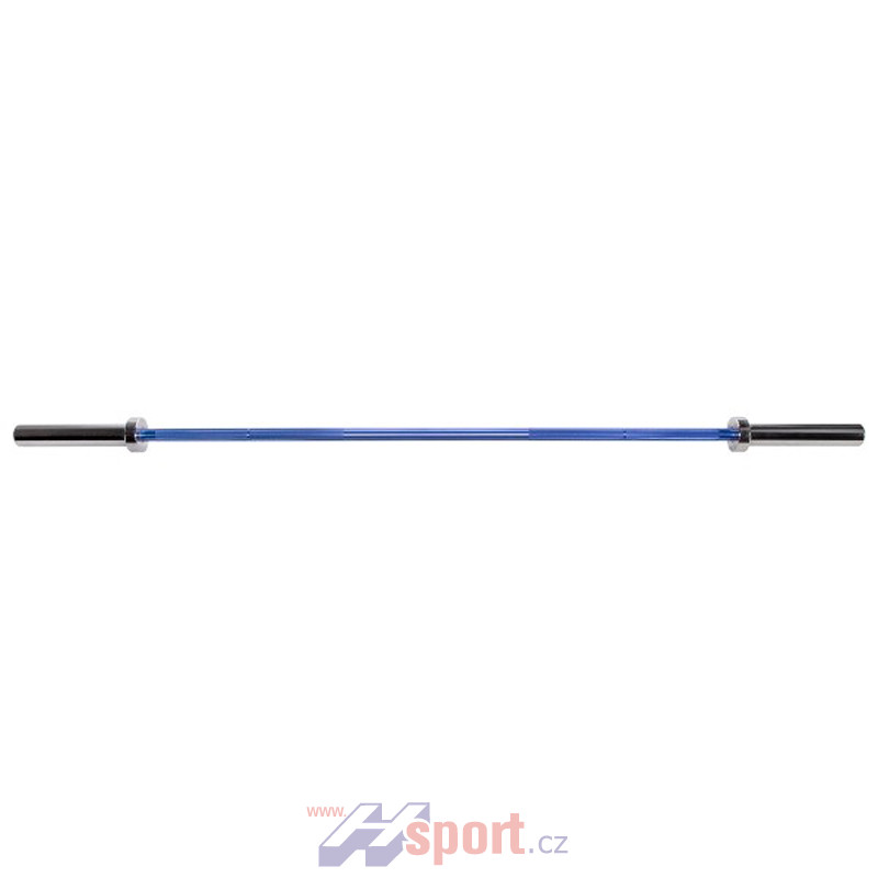 Obouruční olympijská tréninková osa 183 cm - modrá