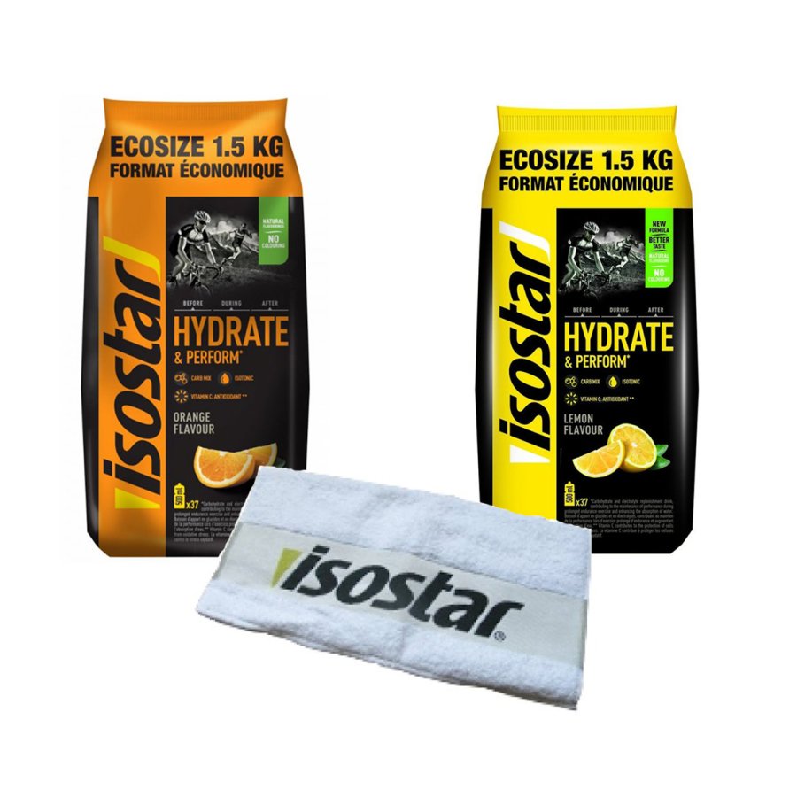 Isostar Hydrate & Perform 2x1,5 kg + dárek zdarma - citron