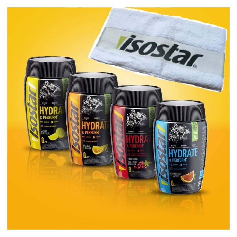 Isostar Set Hydrate & Perform 4x400 g - brusinka