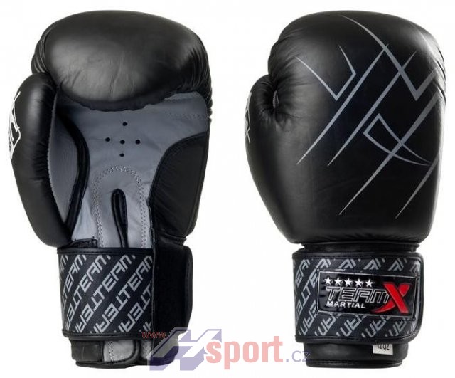 Boxerské rukavice TeamX 16 oz - kůže