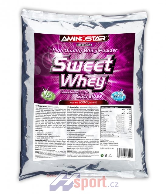 Aminostar Sweet Whey - sušená syrovátka 1000g