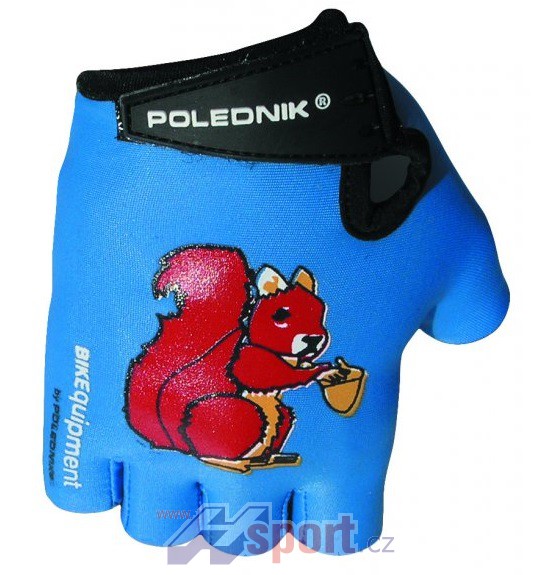 Dětské cyklistické rukavice Polednik Baby modré