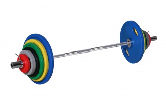 Barevný činkový set 135 kg