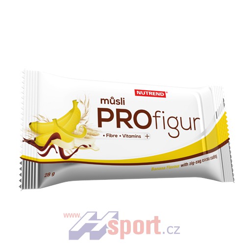 Nutrend ProFigur müsli - cik cak čokoládová poleva 28 g