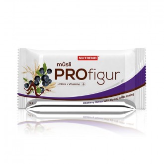 Nutrend ProFigur müsli - cik cak čokoládová poleva 28 g