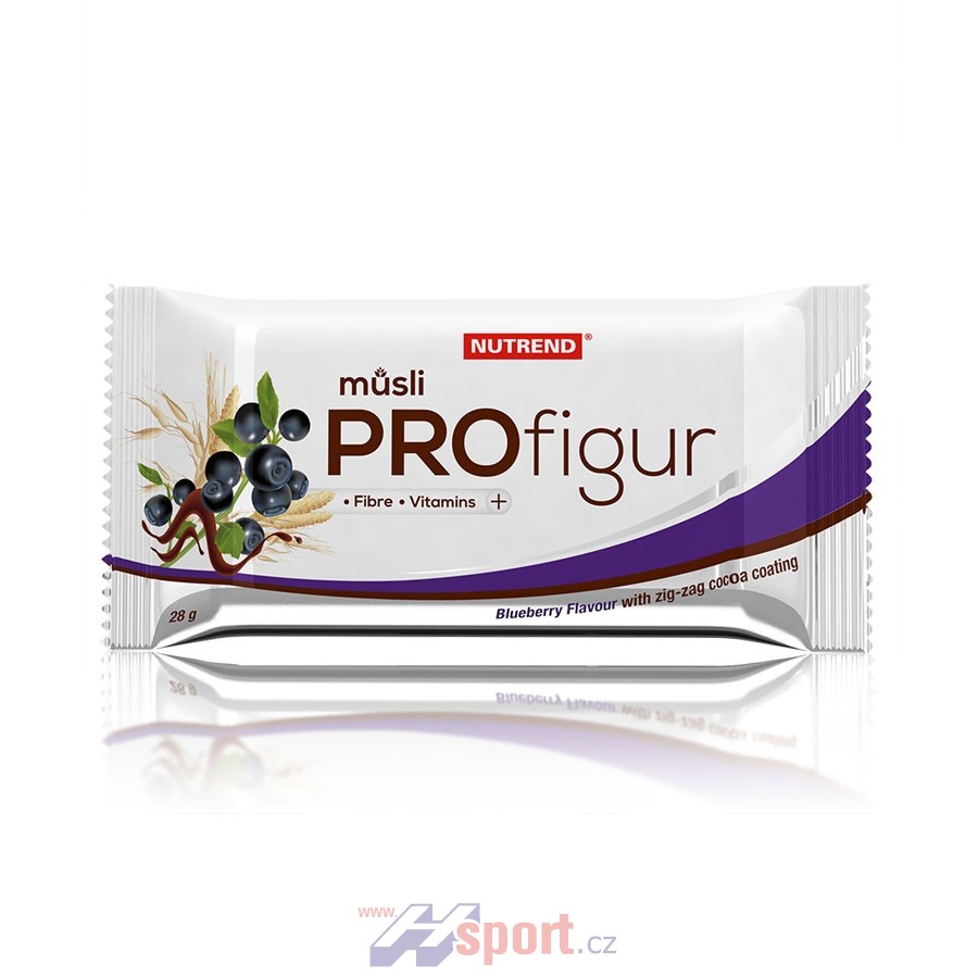 Nutrend ProFigur müsli - cik cak čokoládová poleva 28 g