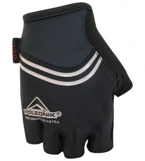 Cyklistické rukavice Polednik Reflex černé