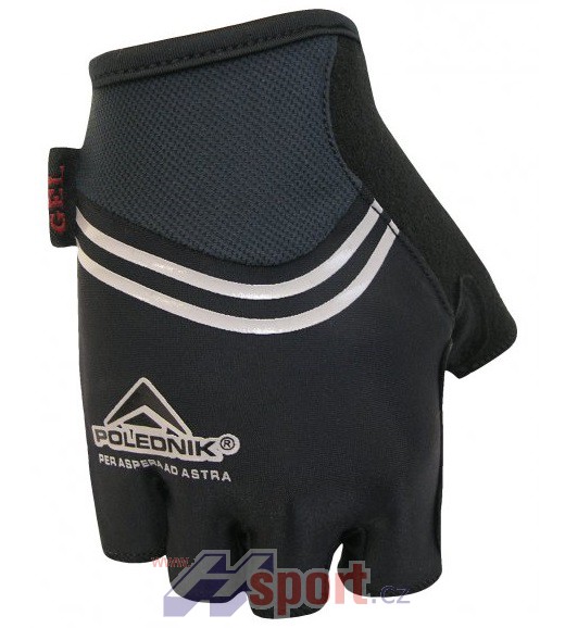 Cyklistické rukavice Polednik Reflex černé