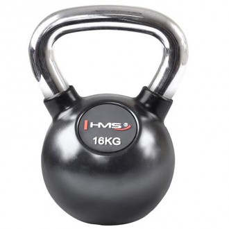 Kettlebell s chromovou rukojetí HMS 16 kg
