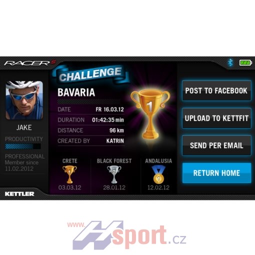 Cyklotrenažer Kettler Racer S