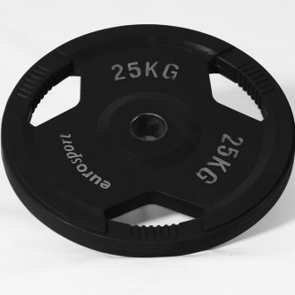 Ilustrační foto KOTOUČ POGUMOVANÝ S MADLY 50mm - černý