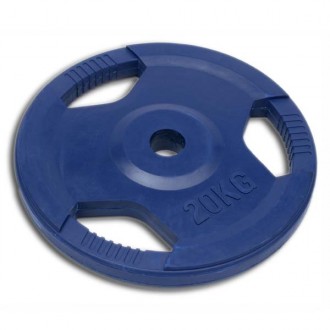 Ilustrační foto KOTOUČ POGUMOVANÝ S MADLY 50mm - modrý