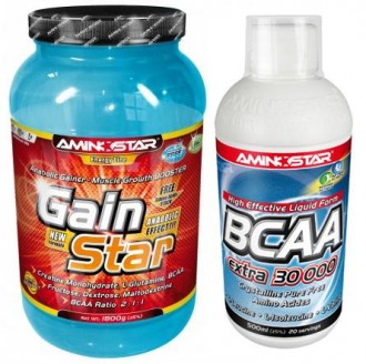 AKCE - Aminostar GainStar 1800g + BCAA 500ml ZDARMA