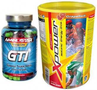 Aminostar GTI-Power Energizer 120cps + Aminostar Flash 500g  ZDARMA