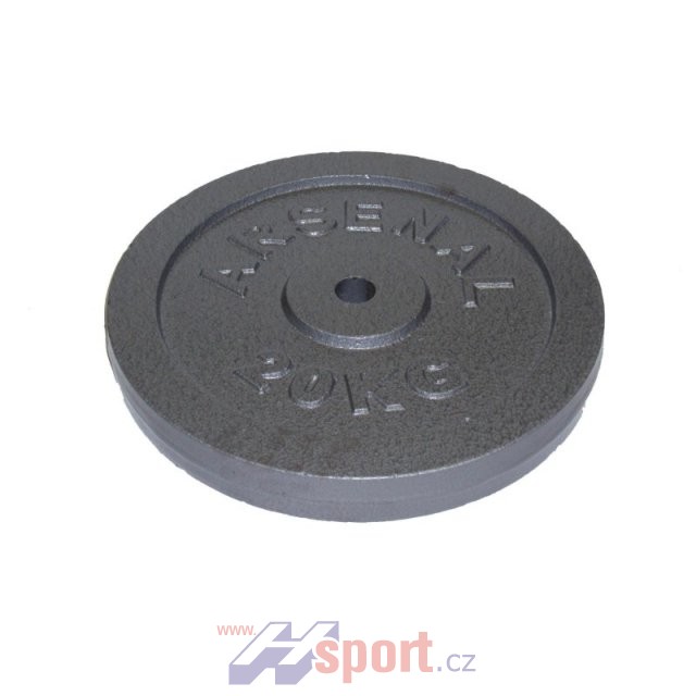 Litinový kotouč lakovaný. Průměr vrtání 25mm, hmotnost 20kg.