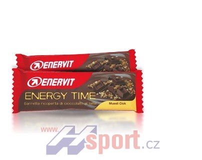 Enervit Energy Time 27g (čokoládová poleva), 35g (bez polevy)